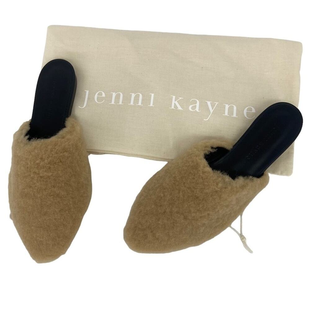 New Jenni Kayne Shearling Mule Slides in Natural Size 37